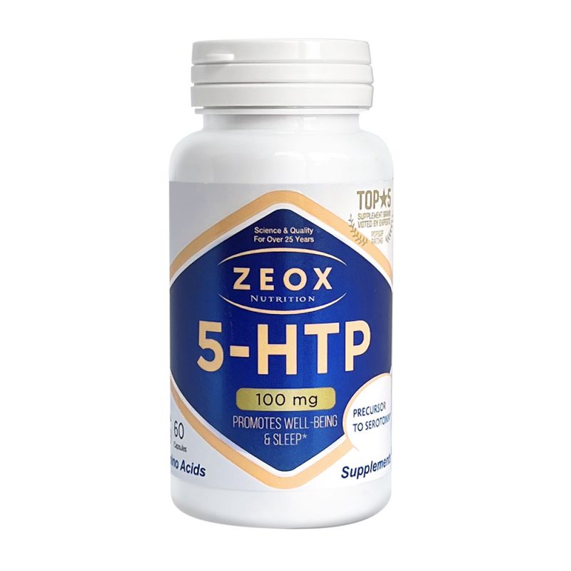 5-HTP (5-гидрокси L-триптофан) 100 мг ZEOX Nutrition, 60 вегетарианских капсул