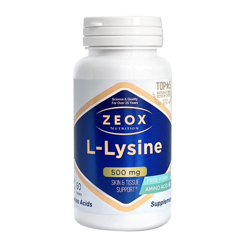 L-лизин 500 мг L-Lysine ZEOX Nutrition, 60 таблеток