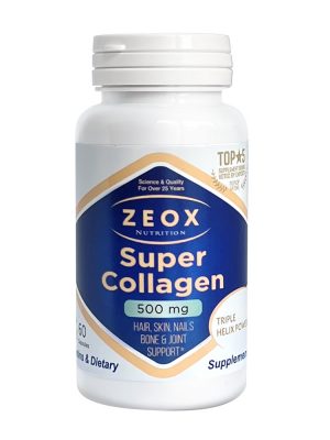 Коллаген супер 500 мг / Super Collagen 500 mg ZEOX Nutrition, 60 вегетарианских капсул