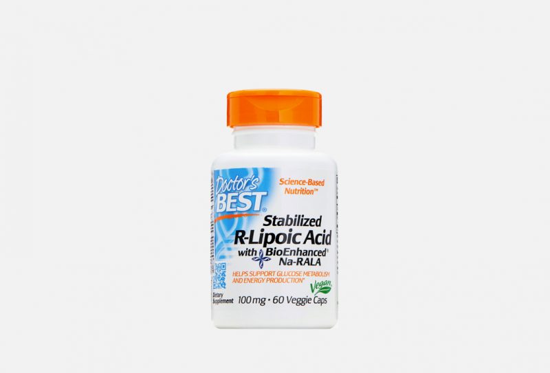 DOCTORS BEST stabilized r-lipoic acid 100 мг
