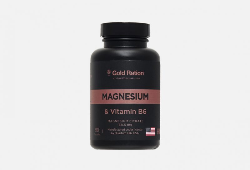 GOLD RATION magnesium and vitamin b6, в капсулах