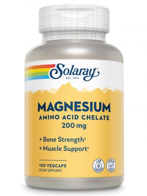 solaray Магний, хелат аминокислот 200 мг, 100 вегетарианских капсул