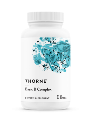 thorne research Базовый комплекс витамина В, basic b complex, 60 капсул
