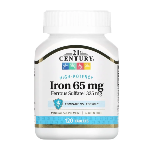 БАД «21-й Век Сульфат Железа», 120 таблеток