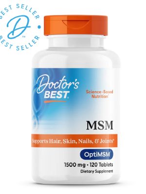 БАД «Метилсульфонилметан МСМ 1500 мг Доктор Бэст» («MSM 1500 mg Doctor’s Best»), 120 таблеток