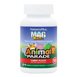 БАД «Парад Зверят. Магний для детей с вишнёвым вкусом» («Animal Parade® Mag Kidz Chewable – Natural Cherry Flavor»), 90 жевательных таблеток