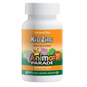 БАД «Цинк для детей со вкусом мандарина» (Animal Parade KidZinc Lozenges – Tangerine Flavor), 90 пастилок