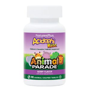 БАД «Парад Зверят. АцидофиКидс, с ягодным вкусом» («Animal Parade® AcidophiKidz Chewable – Berry Flavor»), 90 жевательных таблеток