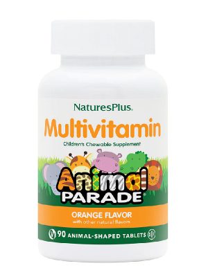 БАД «Парад Зверят. Детский витаминно-минеральный комплекс со вкусом апельсина» («Animal Parade® Source of Life – Orange»), 90 жевательных таблеток