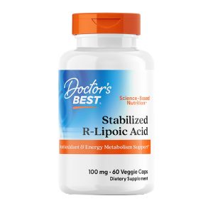 БАД «Липоевая кислота Doctor Best» («Stabilized R-Lipoic Acid»), 90 мг, 60 капсул