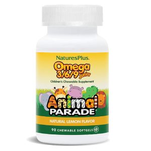 БАД «Парад Зверят. Омега 3/6/9. Капсулы для детей со вкусом лимона» («Animal Parade® Omega 3/6/9 Junior Softgels»), 90 мгких капсул