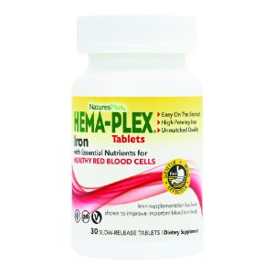 БАД «Нейчэс Плас Железо ХЕМА-ПЛЕКС Таблетки» («Nature’s Plus Iron HEMA-PLEX Tablets»), 30 таблеток