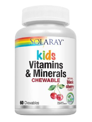 БАД «Соларей Кидс Витамины и Минералы» («Solaray Kids Vitamins & Minerals»), 60 капсул