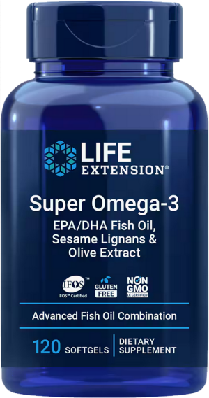 БАД «Лайф Экстеншн Супер Омега-3», 120 капсул