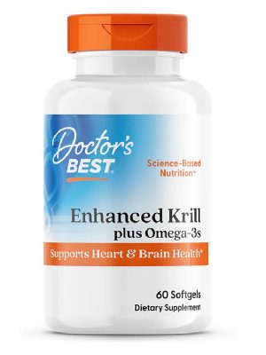 БАД «Омега-3 из масла антарктического криля и рыб» «Enhanced Krill plus with Omega 3s», 60 капсул