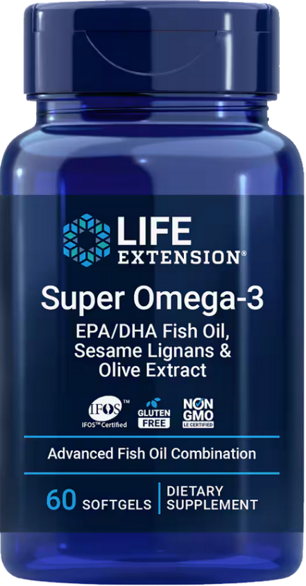 БАД «Лайф Экстеншн Супер Омега-3», 60 мягких капсул