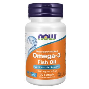 БАД «NOW Омега-3, 1000 мг» (NOW Omega-3), 30 капсул